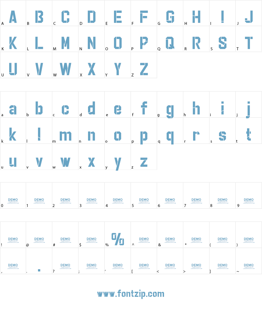Striker Eureka PERSONAL USE Font Character